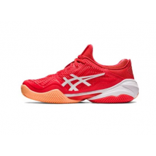 TÊNIS ASICS COURT FF 3 NOVAK CLAY - FIRE RED/WHITE